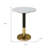 21" White Iron Round End Table