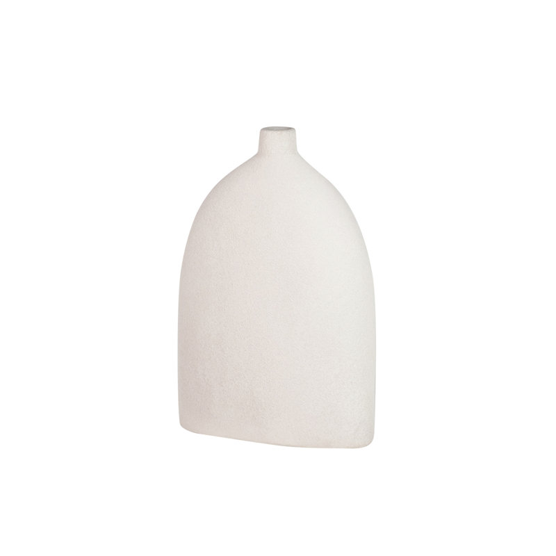 Ceramic / Porcelain Table Vase, 33cm H x 24cm W x 10cm D, Grey
