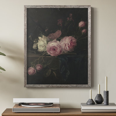 «Vintage Floral Print», impression encadrée CCL XXXI - bois massif