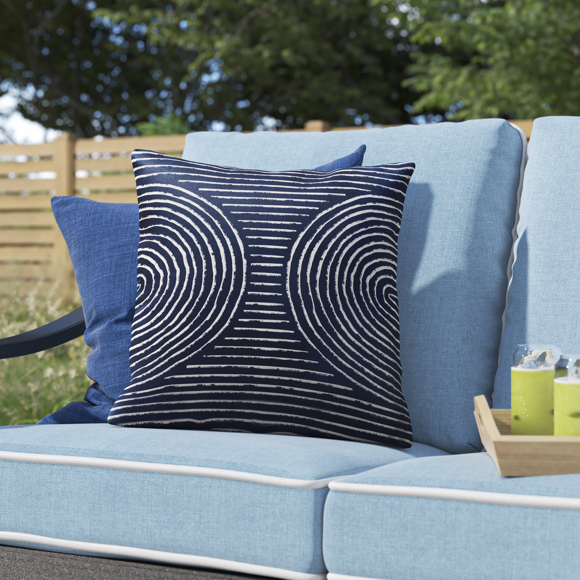 Outdoor 2025 geometric cushions