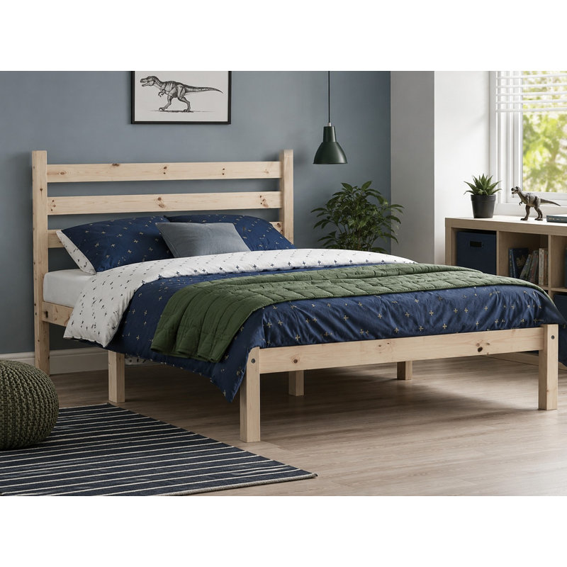 Henri Heavy Duty Solid Pine Bed Frame, Double (4'6)