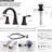 Widespread 2-handle Bathroom Faucet with Drain Assembly-46773498