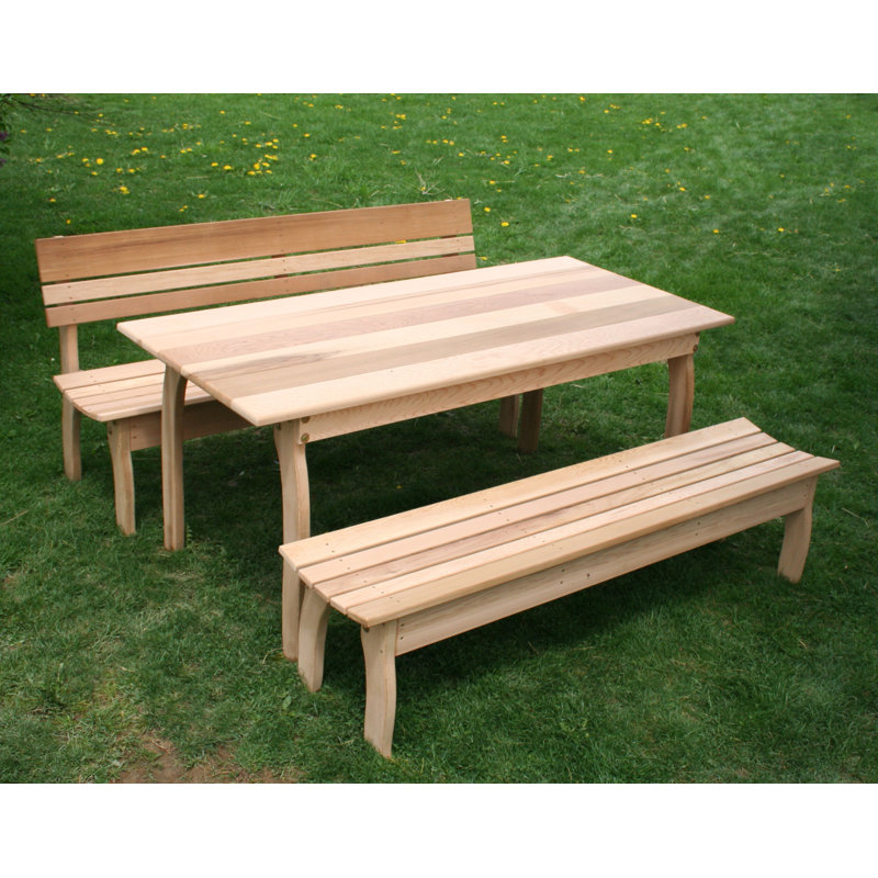 Ensemble de salle à manger cèdre Tifton, l 32 po x L 58 po, Aucune finition
