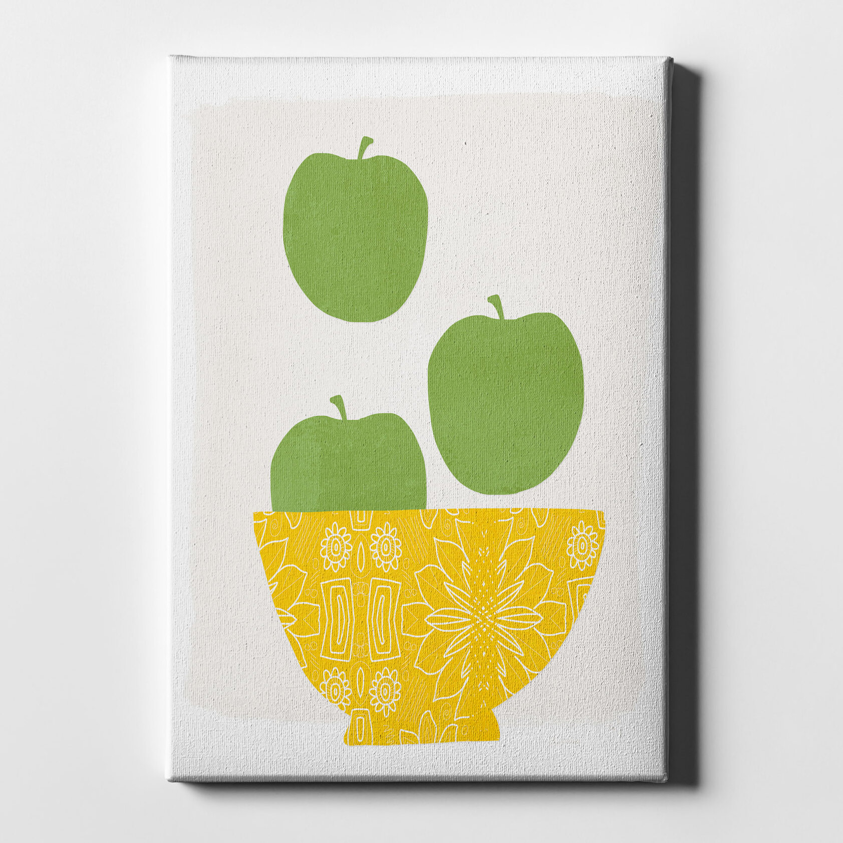 green apple wall art