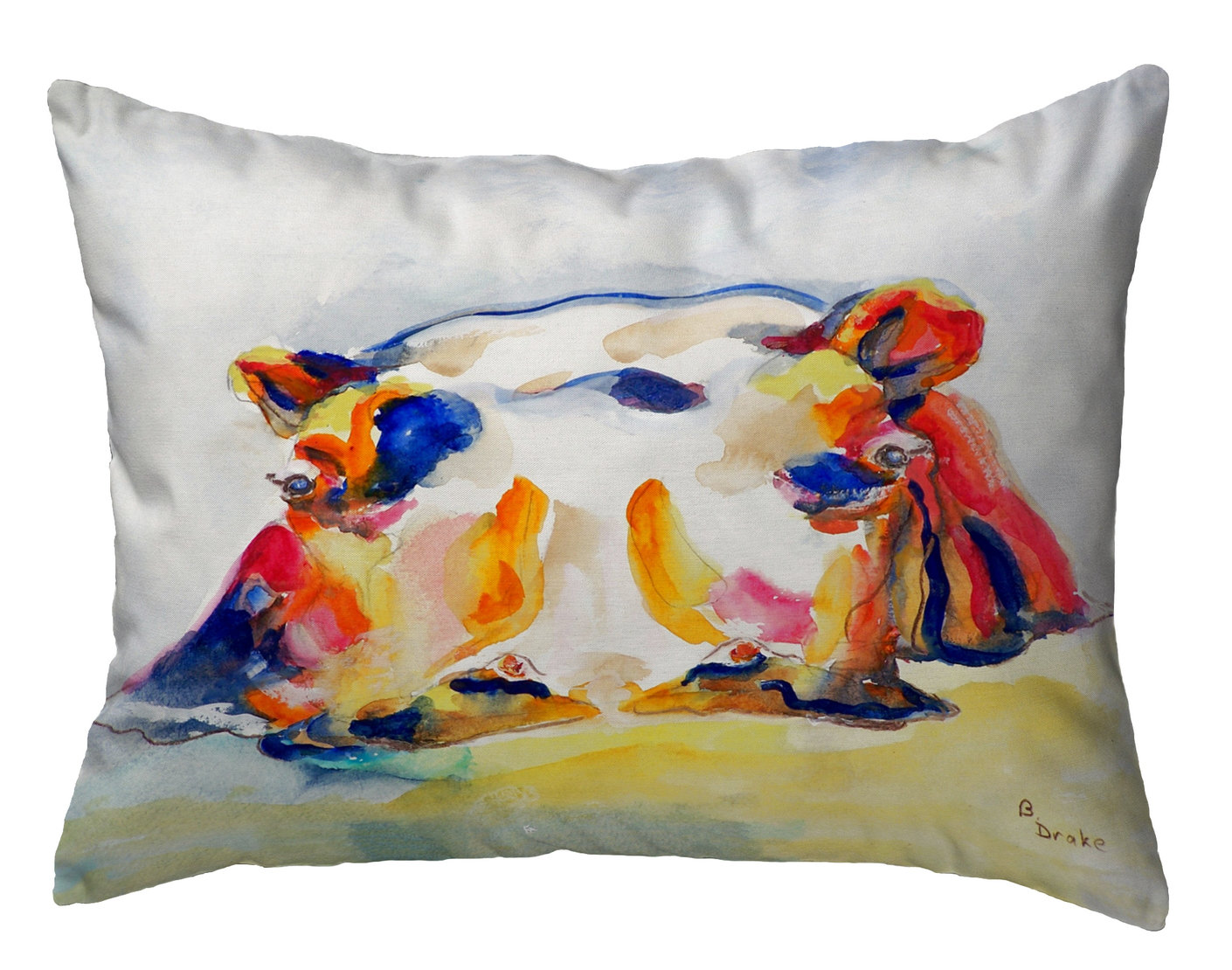 Betsy Drake Interiors Hippo Indoor/Outdoor Lumbar Pillow Wayfair