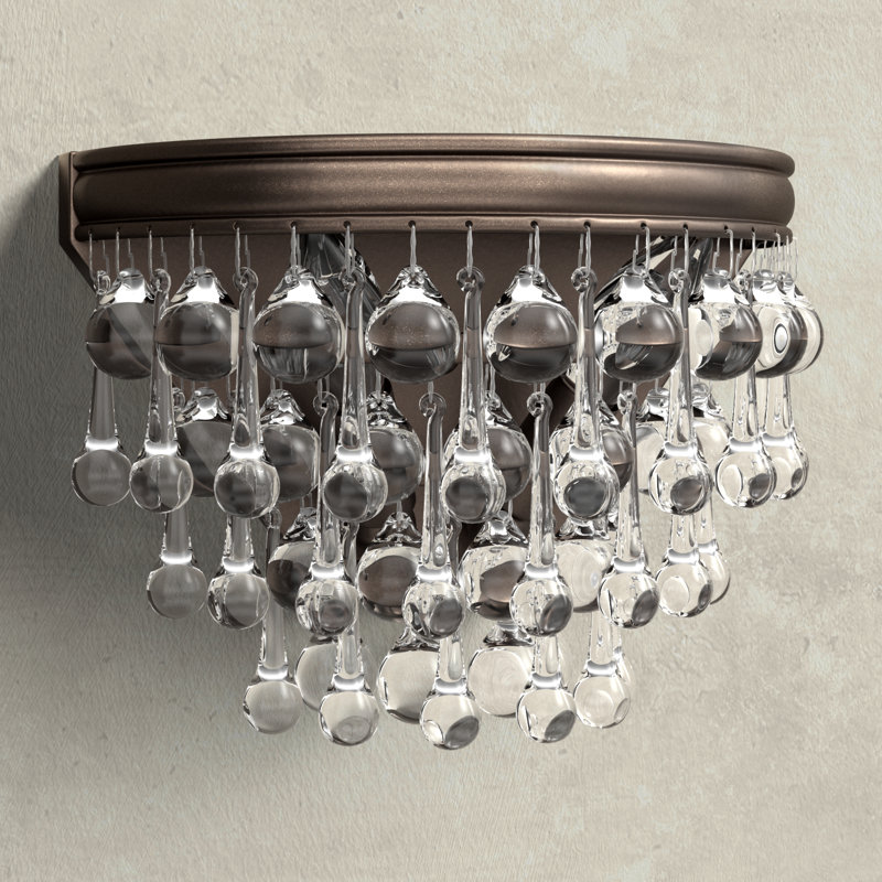 Stoneham Flush Mounted Sconce, Vibrant Bronze