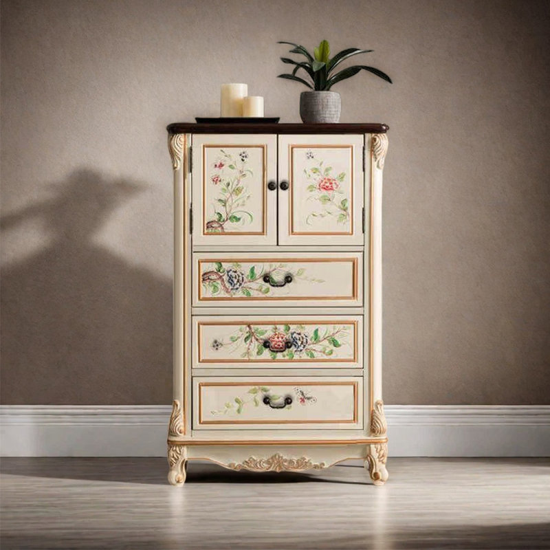 Spacious Storage Cabinet with Artistic Designs