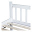 Lit superposé simple en bois d'hévéa simple avec 2 tiroirs, convertible en 2 lits simples, lit superposé simple avec échelle et garde-corps, blanc-1136158303