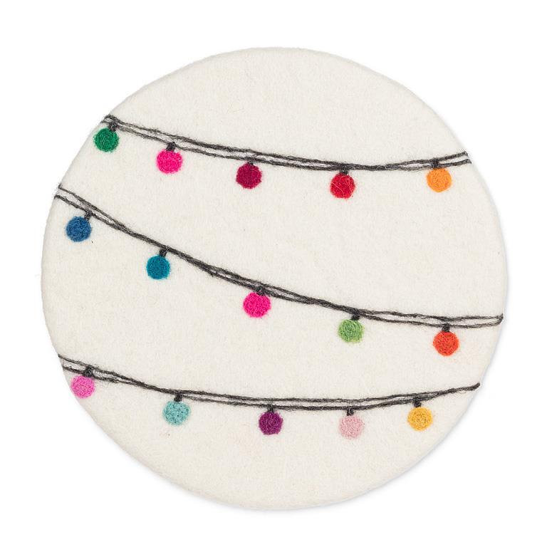 Dessous de lumières de Noël