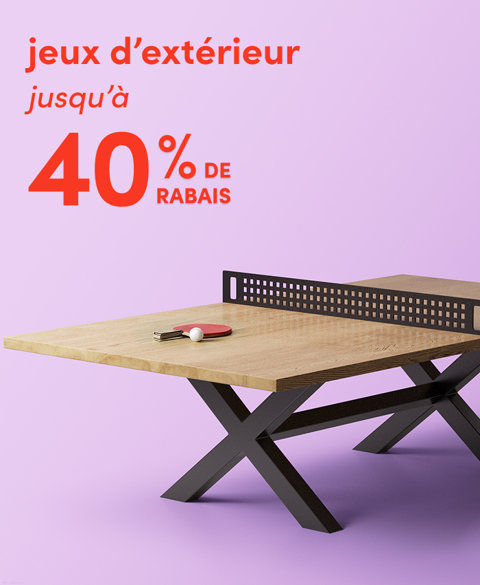 Jeux et divertissement d'extérieur jusqu'à 40 % de rabais.
