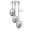 Lustre scandinave Glam, finition cuivre, 27,6 po x 11,8 po | Fabrication 100% métal, peinture séchée au four, revêtement dégringolé | Douille E27, 40 W maximum | Luminaire élégant pour la décoration intérieure moderne et les espaces repas-172849594-172849595