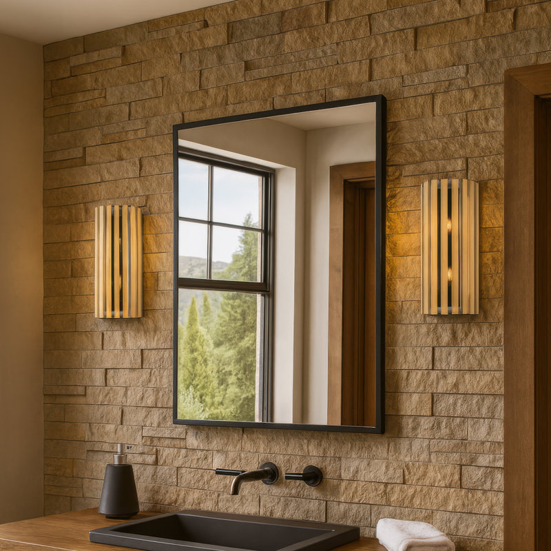 Suratto Wall Sconce - 16"H - Matte Black/Honey Blonde, Honey Blonde