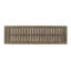 Élégant banc de siège d'extérieur en bois et en fer, gris noir, P 15,9 po x l 54,71 po, H 19,50 po, finition de repos moderne, fer noir