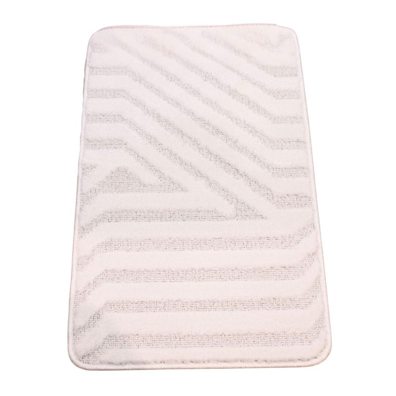 Polypropylene Plastic Bath Mat, White