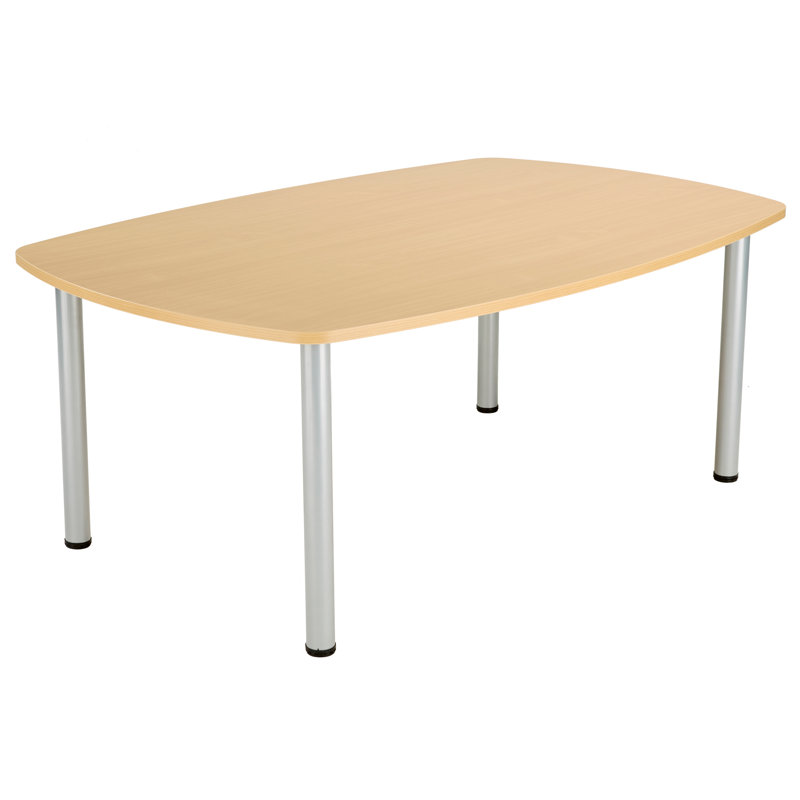 Bouton 180cm Boat Shaped Conference Table, White
