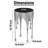Capri 24.75" Round Glass Top Side End Table, Silver Accent Table with Melting Drip Design Base-1060498884