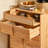 Warm Log Style Accent Cabinet