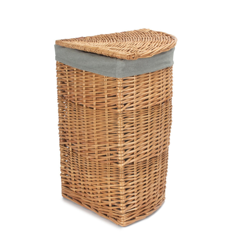 Alenia Wicker Laundry Basket, Brown