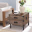Table basse rectangulaire avec plateau en bois massif-1328973676