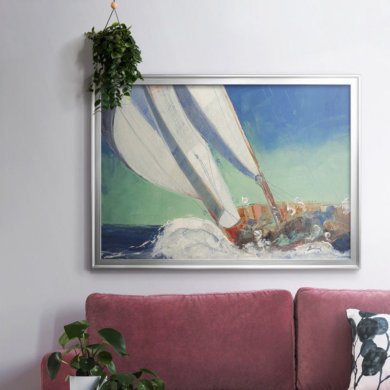 Joyau de la mer, reproduction d'art sur toile, H 30 po x l 44 po x P 1,5 po, Argent
