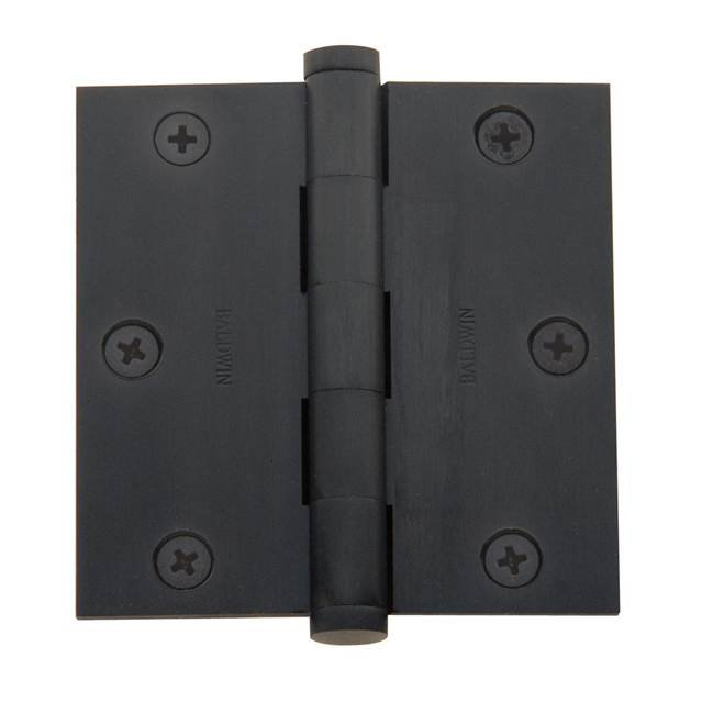 3.5" H x 3.5" W Butt Bearing Single Door Hinge, Oil Rubbed Bronze, Yes