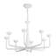 Spade 30-in White dimmable LED Chandelier-1506007183