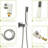 12 Inch Wall Mounted Shower System In Brushed Nickel With Waterfall Tub Spout. 3 Functions: Rain Head, Handheld. Valve For Comfort. Easy Installation And Cleaning. Comes Arm, Handheld, Spout, 59"-120883121