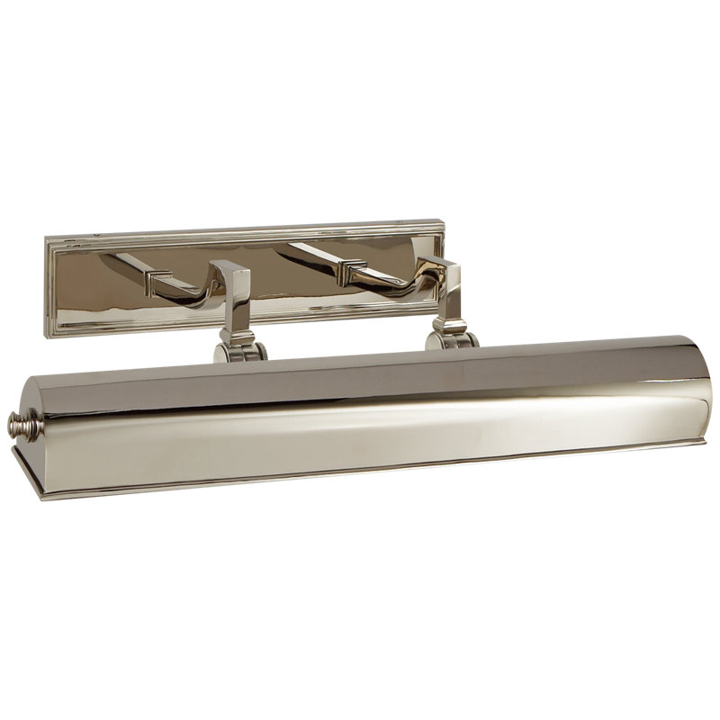 Alexa Hampton Dean Picture Light, Polished Nickel, 5'' H x 19.5'' W x 10'' D