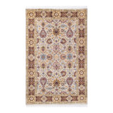 Classic One-of-a-Kind 4'1" X 6'4" Hand Knotted Area Rug
