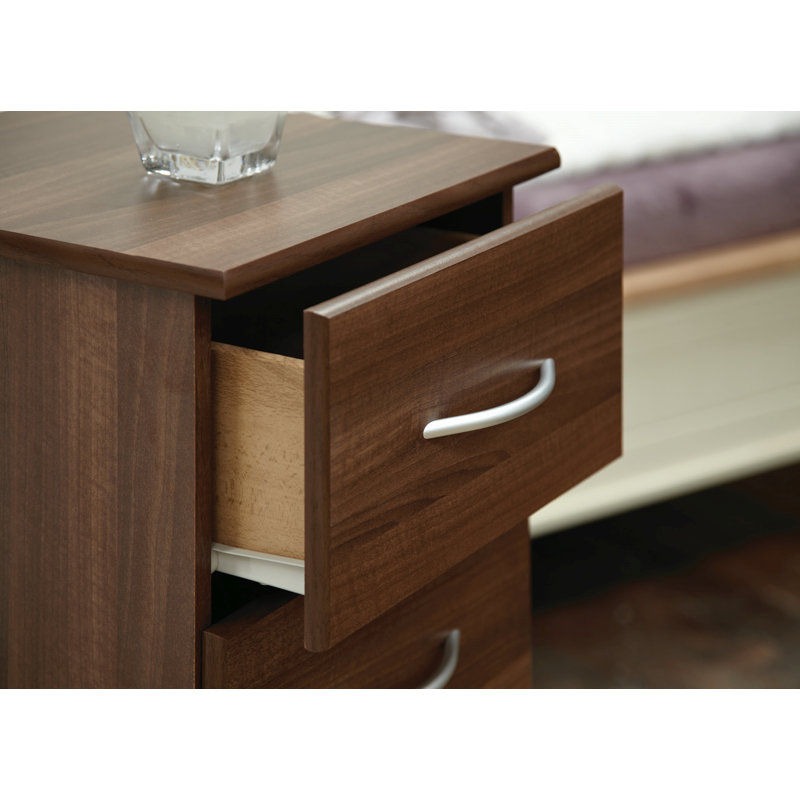 Tabatha 76.5cm W 5 - Drawer Chest of Drawers, Walnut