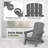 Haider Folding Adirondack Chairs Weather-Resistant HDPE Outdoor Firepit Chairs With Cup Holder-1574700697