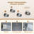 12”Ceiling Mounted Thermostatic Rainfall Shower System with 3 Body Jets and Storage Shelf-106296420