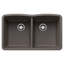Diamond SILGRANIT 32" L x 19.36" W Double Basin Undermount Kitchen Sink-83251808