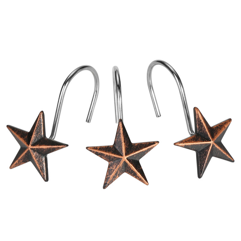 Crochets de rideau de douche Star