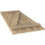 Volets de planche-n-lattes avec barre en Z (par paire) Americraft (2 lattes)-78948319-78948375-78948321