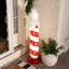 Bougie de Noël pré-illuminée DEL Fraser Hill Farm de 1 m (3,3 pi) avec moule à souffler et motif flocon de neige