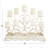17.70 in. H Aluminum Tabletop Candelabra Holder with Candle Included