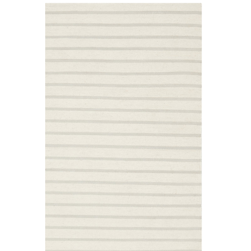 Tapis rayé en laine tissé à la main Rodgers, Tapis de couloir 2 pi 6 po x 6 pi