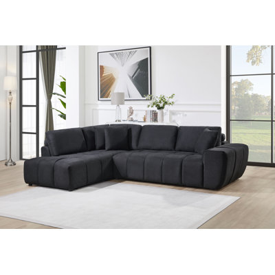 Canapé modulaire Anna noir