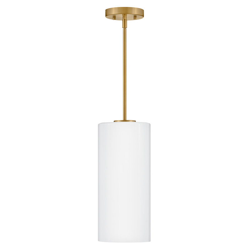 Chelles 1 - Light Cylinder Pendant, Lacquered Brass