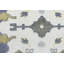 Tapis de couloir bleu / brun en laine noué à la main à motif floral 2 pi 6 po x 8 pi