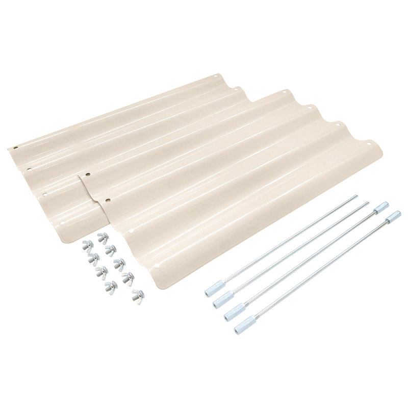 Metal Raised Garden Bed Extensions Kit, Beige