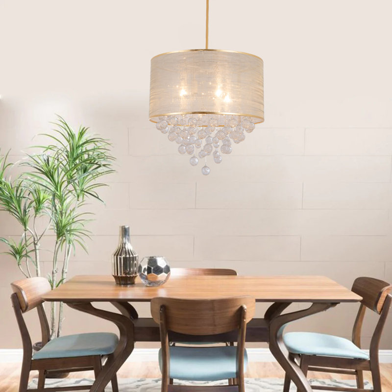 Tambour à 4 lumières Navasota avec accent Crytal