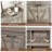 Farmhouse Shoe Storage Cabinet With 4 Flip Drawers, Shoe Rack Cabinet For Entryway, Hallway, Gray-1668416607