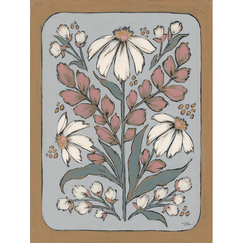 Folksy floral, H 18 po x l 12 po