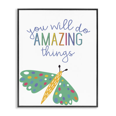 Amazing Things with Dragonfly Framed Giclee, design by Kim Allen