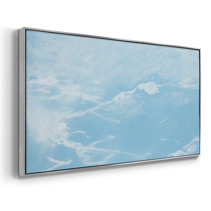 Série paysage - CCL XXVI - Toile tendue avec châssis encadré - Prêt à être accroché, H 21 po x l 41 po, Argent argent