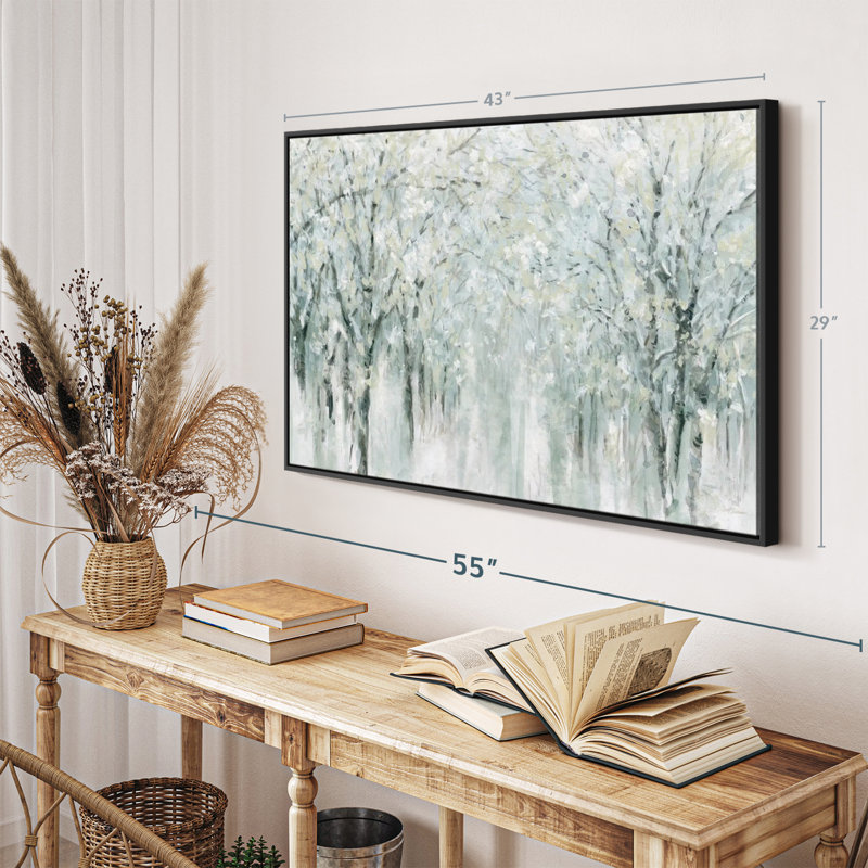 Cold Winter Mist Canvas Print, 29" H x 43" W