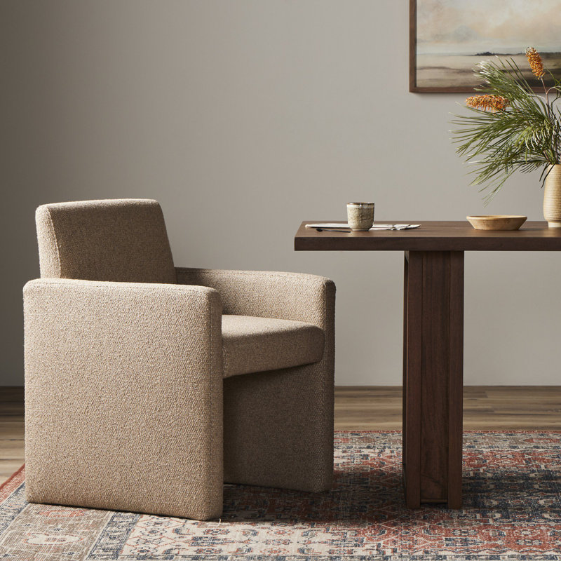 Kima Dining Chair, Fayette Cloud, Heron Sand