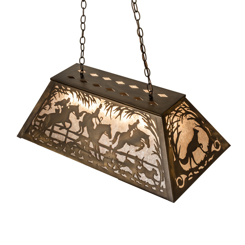 Rustic Lodge 6 - Light Pendant, 22" - 44" H x 33" W x 17" D
